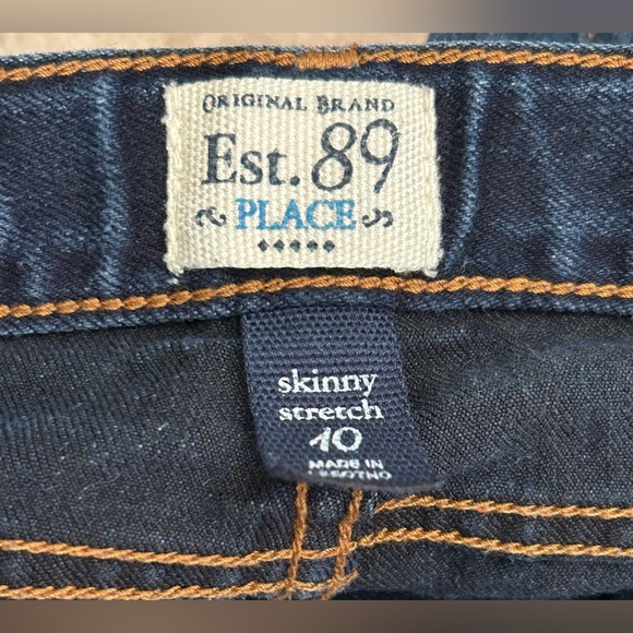 Est.89 Place Jeans Skinny Stretch Size 10 with adjustable waist great condition - Picture 6 of 7